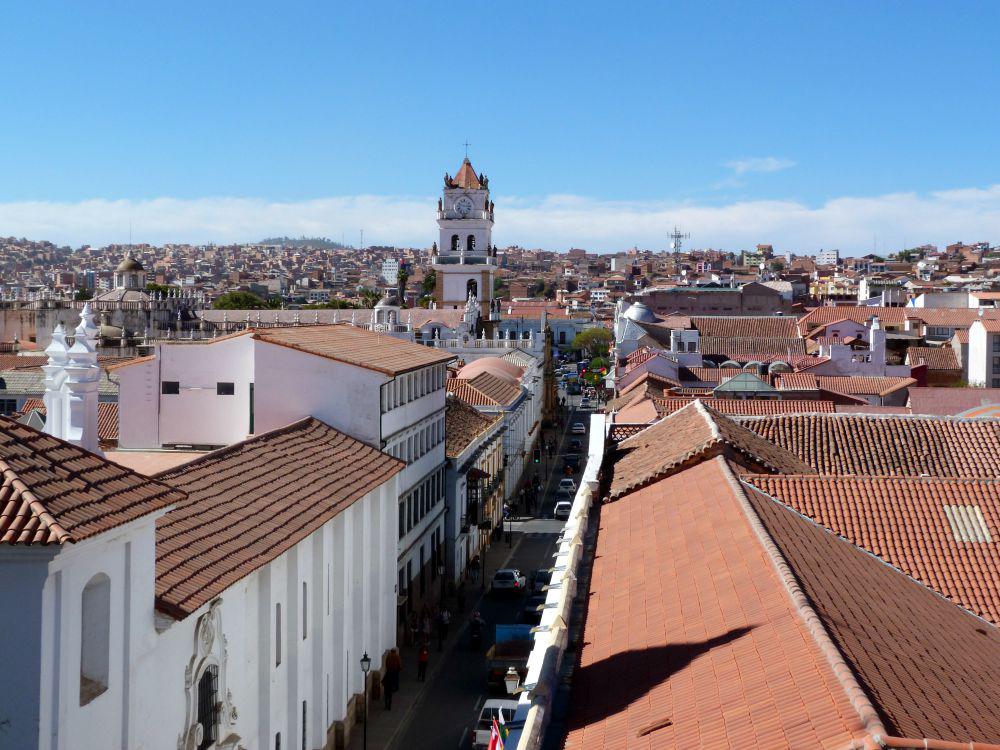 10x doen in Sucre, Bolivia - uitzicht over de rooftops