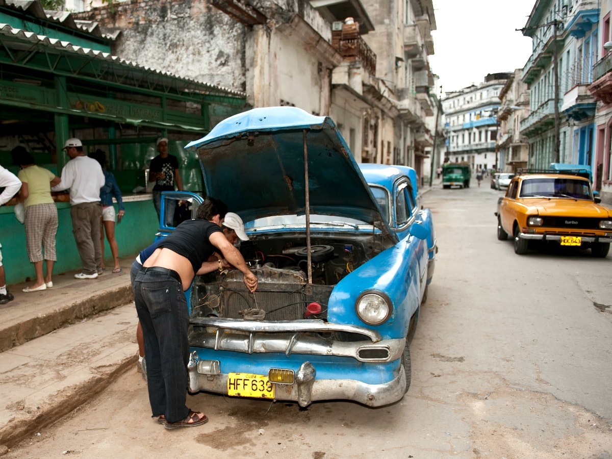 cuba auto huren pech onderweg