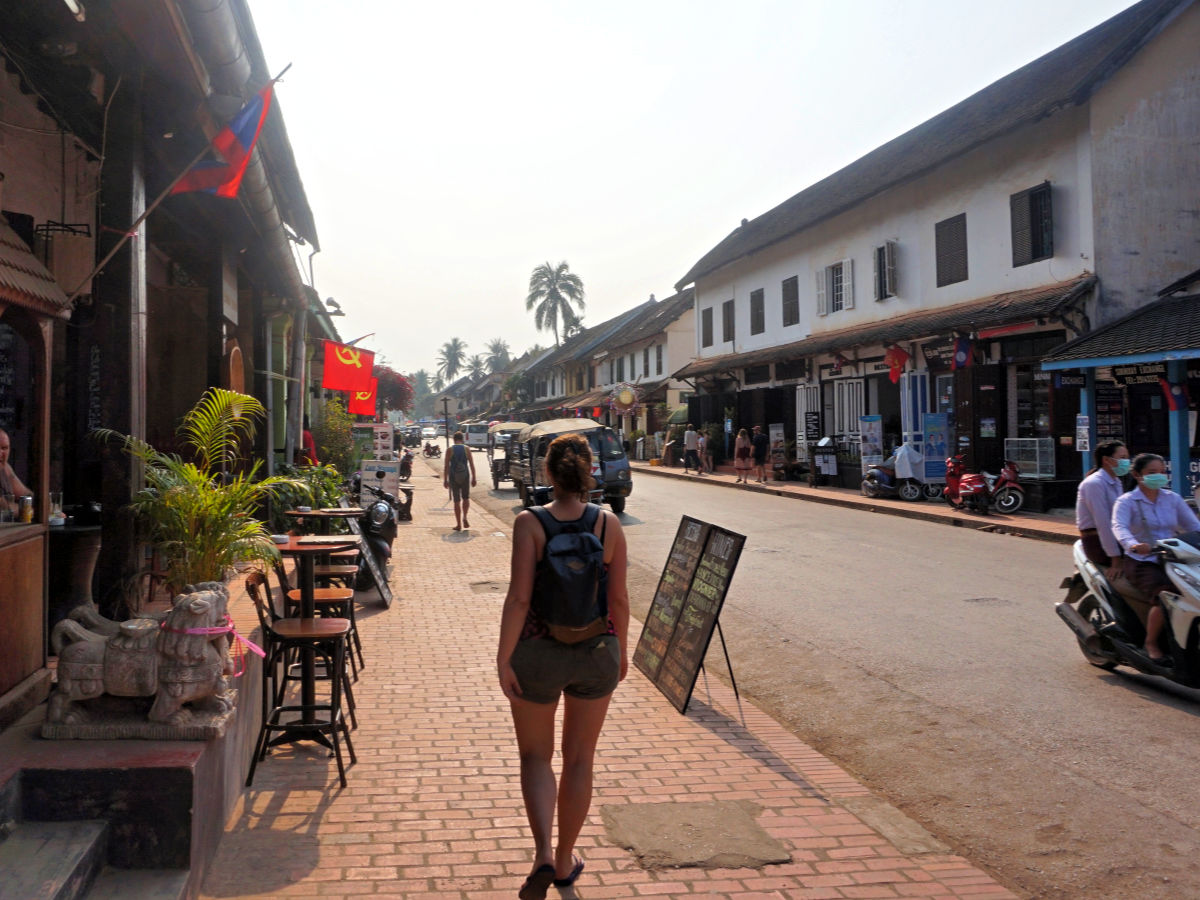 Luang Prabang, Laos - hoofdstraat